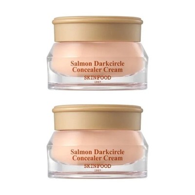 SKINFOOD Salmon Darkcircle Concealer Cream No.2 Salmon Beige 10g*2Pcs FREE SHIP