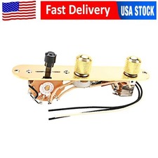 Gold Prewired Loaded Control Plate Harness Switch for Tele TL Telecaster