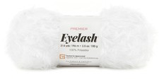 Premier Eyelash Yarn-White - 3 Pack