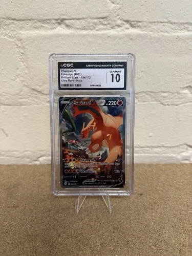 CGC 10 Charizard V Alt Art 154/172 Brilliant Stars Ultra Rare Pokémon Card