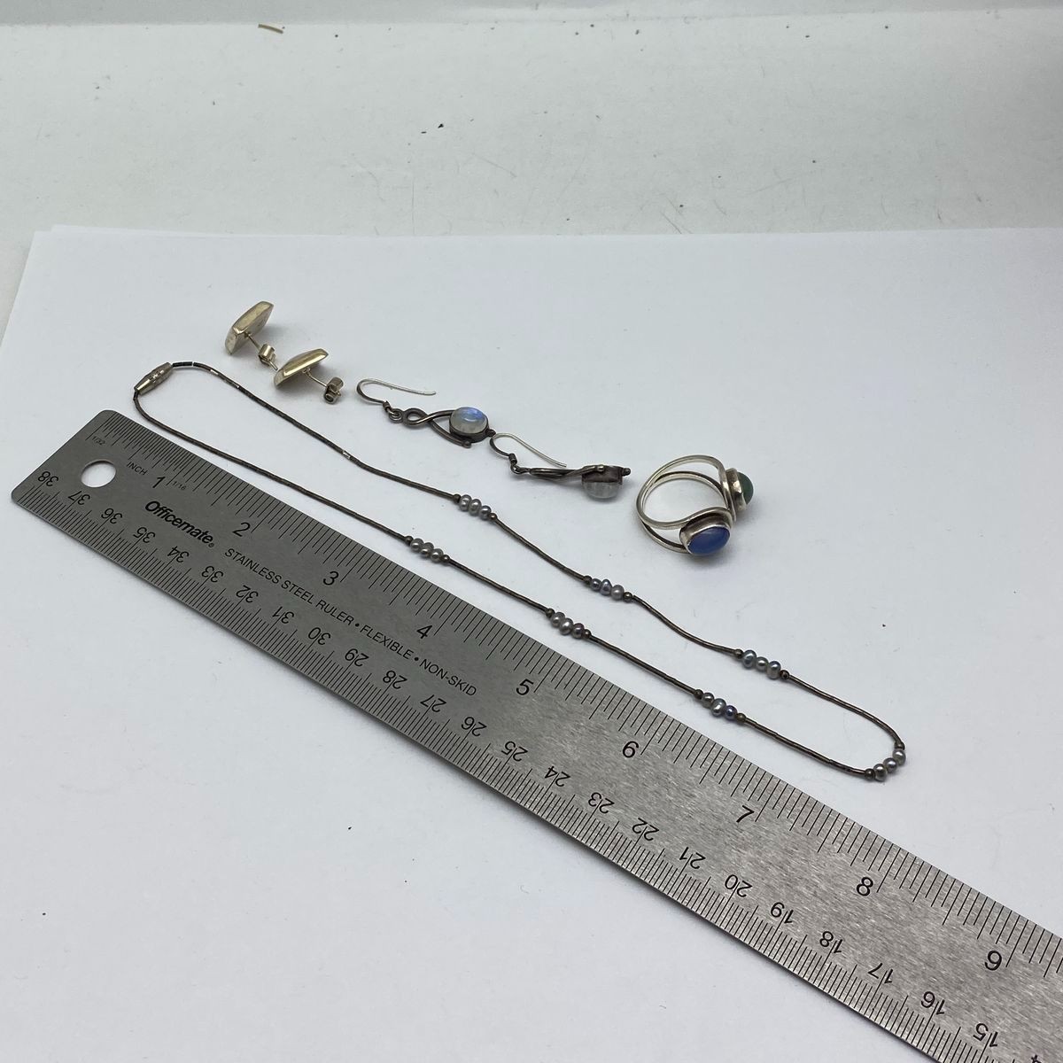 Sterling Silver Assorted Ring/Earring/Necklace Je… - image 12