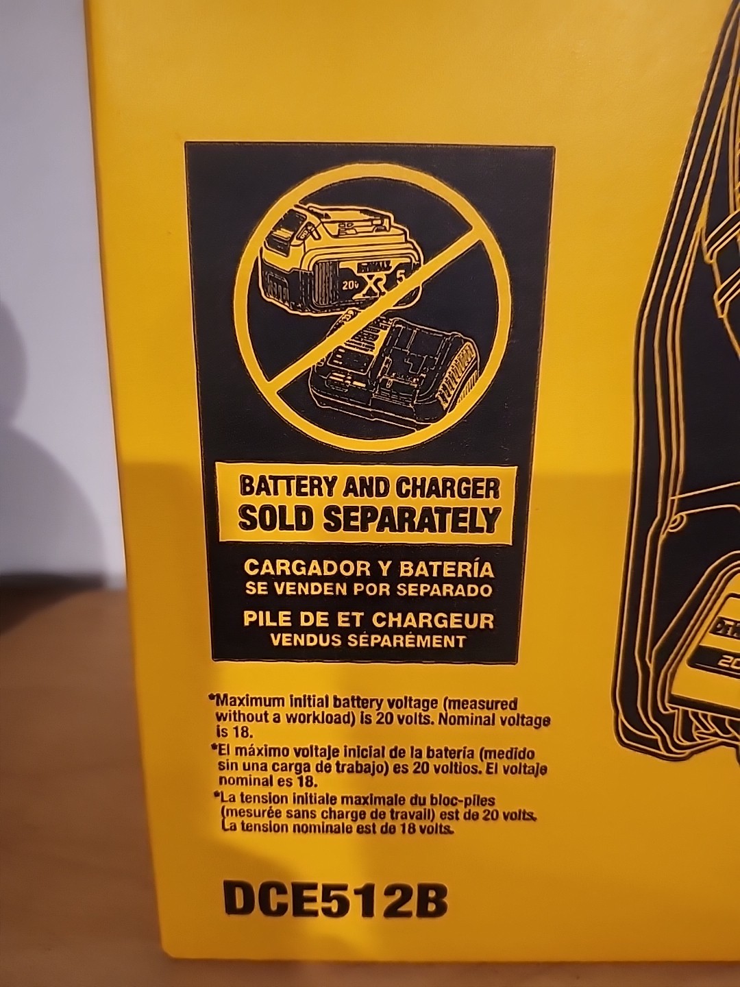 DeWALT DCE512B 20V MAX Cordless Lithium Ion Jobsite Fan - Bare Tool NEW