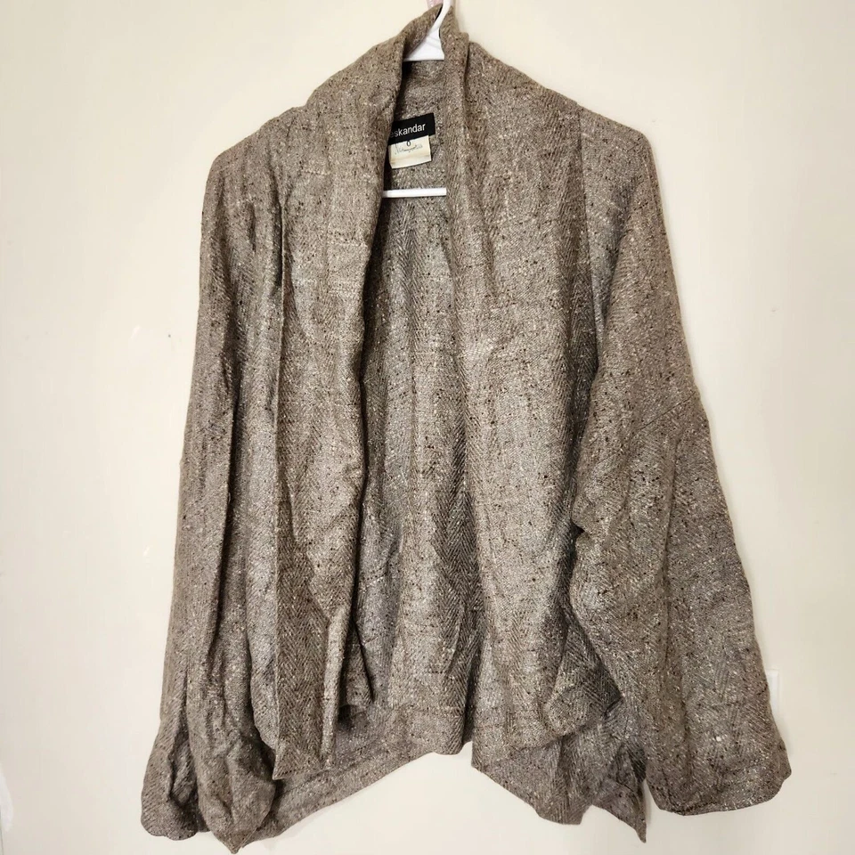 Cárdigan de cachemir Eskandar para mujer talla 0 50 % cachemir 50 % seda Foto 2 de 4