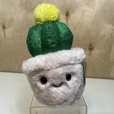 NEW FAO Schwarz 7" Sparklers Plant Golden Ball Cactus Toy Plush SOFT