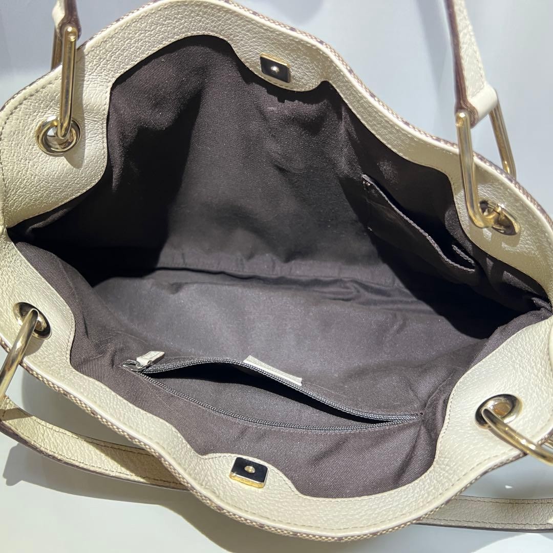 GUCCI GG Canvas Tote Bag Shoulder Bag Beige Authentic Vintage thumbnail 14