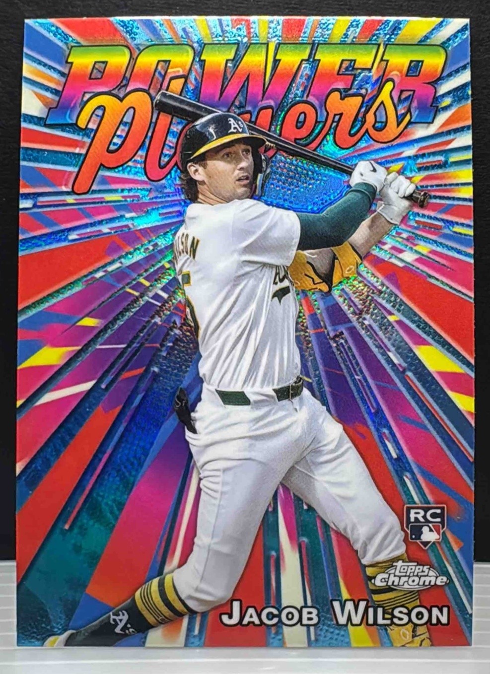 2025 Topps Chrome Jacob Wilson #PP-22 Power Players Athletics