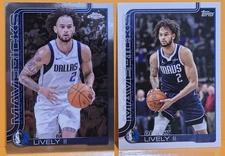 2025-26 Topps Chrome Basketball #72 + Base Dereck Lively II, Dallas Mavericks