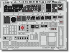 Eduard 1/48 Zoom B-26F Marauder Etching Parts for ICM Plastic Model Kits