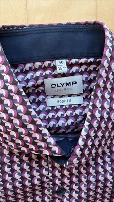 OLMYP Level 5 Herren Hemd Freizeit Rosa Größe 40
