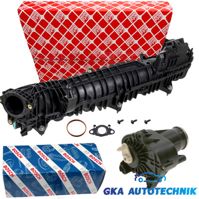 Febi Ansaugbrücke + BOSCH Stellelement für BMW F30-34 F32-36 F10 F11 X3-X6 N57
