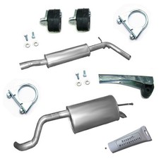 Auspuff Auspuffanlage + Montagezubehör für Skoda Roomster  1.2TSi -8V 1.6i -16V