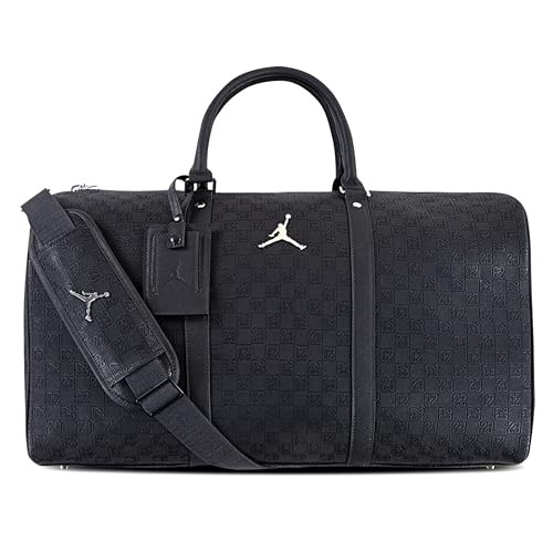NIKE☆JORDAN☆Flight Duffle Bag Black(40L) Nike Jordan Monogram Duffle Bag L Size 56cm 40L MONOGRAM
