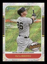 2021 Donruss #HI5 DJ LeMahieu Highlights Rapture New York Yankees