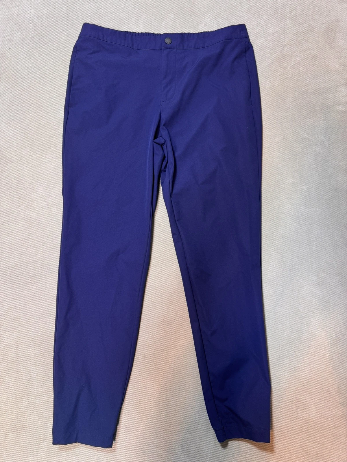 Banana Republic Jogger Pants Mens 36x31 Blue Elastic Cuffed Polyester Casual