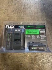 Flex 24v 3.5ah battery stacked lithium and 160w fast charger starter kit, as-is