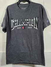 Champion Boy's Small Athleticwear Short Sleeve Logo T-Shirt Gray Youth Size