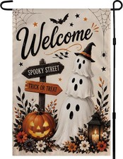 Halloween Party Decorations - Welcome Garden Flag Halloween Decorations for Ou