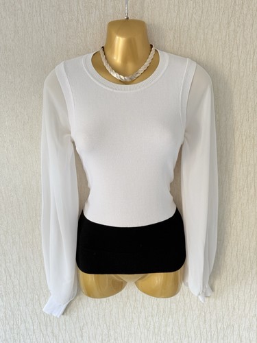 Top KAREN MILLEN - Taille 38 (UK10) - Noir - Occasion Très Bon État