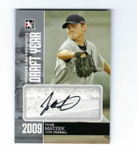 2011 ITG Heroes and Prospects - Draft Year- #DY-TM Tyler Matzek Auto Silver /39
