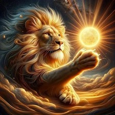 Lion Diamond Painting Kits for Beginner, 5D Full Drill Diamond Art Kits for Ad