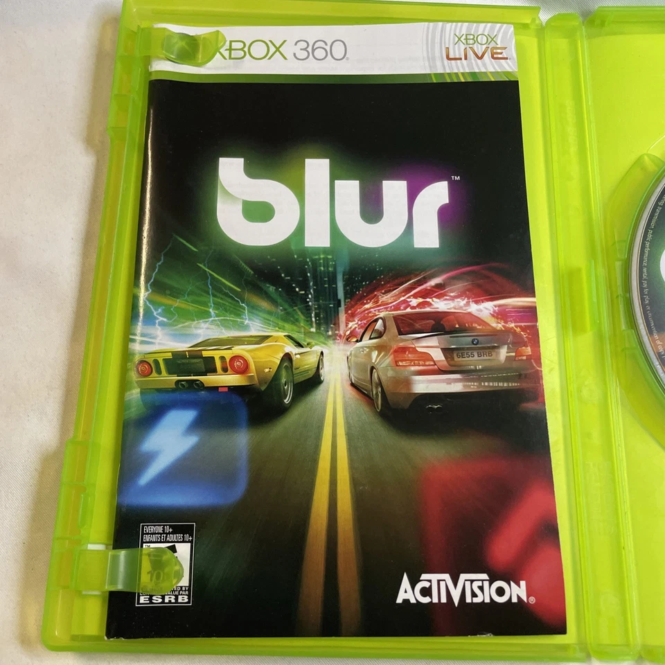Blur (Microsoft Xbox 360, 2010) Tested & Works Complete in Box CIB - Image 3 of 4