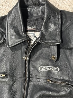 Vintage Fieldsheer Leather Motorcycle Jacket Men's 42 Black