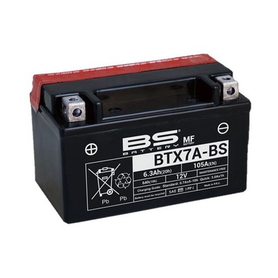 BS Battery Battery - 12V - 6ah - BTX7A-BS 300619