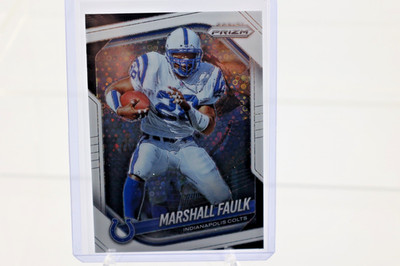 2025 Panini Prizm Marshall Faulk White Disco Prizm Refractor #75 HOF Colts