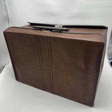 Vintage Cassette Tape Holder Storage Carrying Case 60 Slot Double Sided Opening