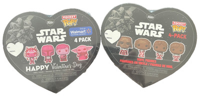 Valentine's Day Star Wars Funko Pop! Pocket 2 box Lot Walmart Exclusive New   