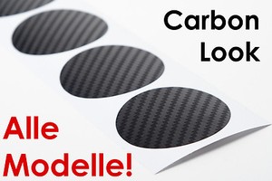 LS media Citroen Copertura Mozzo Ruota Mozzo Ruota Coperchio 3d CARBON ADESIVI