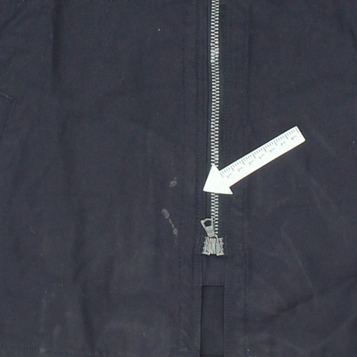 German Military Navy Jacket | Vintage GE Wahler Mens Combat Full Zip Collared - Picture 4 of 4