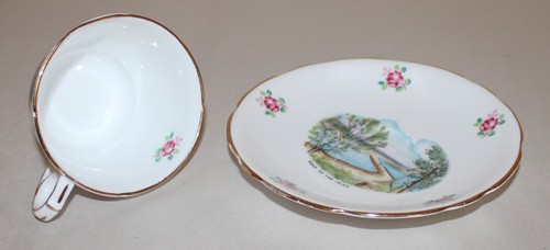 Vintage Royal Stafford Tea Cup & Saucer road to the isles Made in England /#5 - Picture 5 of 22