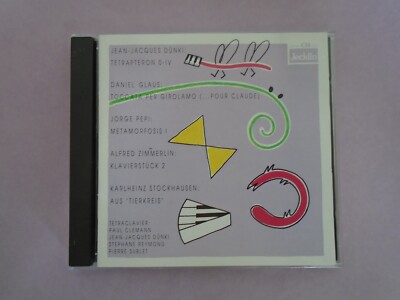 Jean-Jacques Dunki - Tetraclavier Jecklin CD Stockhausen,Glaus,Pepi scarce CD