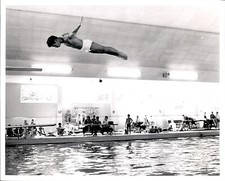LD349 1969 Orig Greg Gilbert Photo TIMES-PARK BOARD DIVING PROGRAM REVERSE DIVE