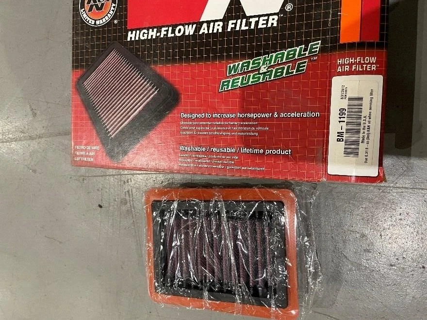 BM-1199 K&N BMW FILTRO DE AIRE DE ALTO FLUJO PARA MOTOCICLETAS BMW Foto 3 de 4