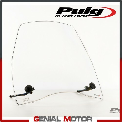 Puig Windschutzscheibe 6882W Für Yamaha D-Elight 13 – Transparent, Modell Traffic, Motorradzubehör