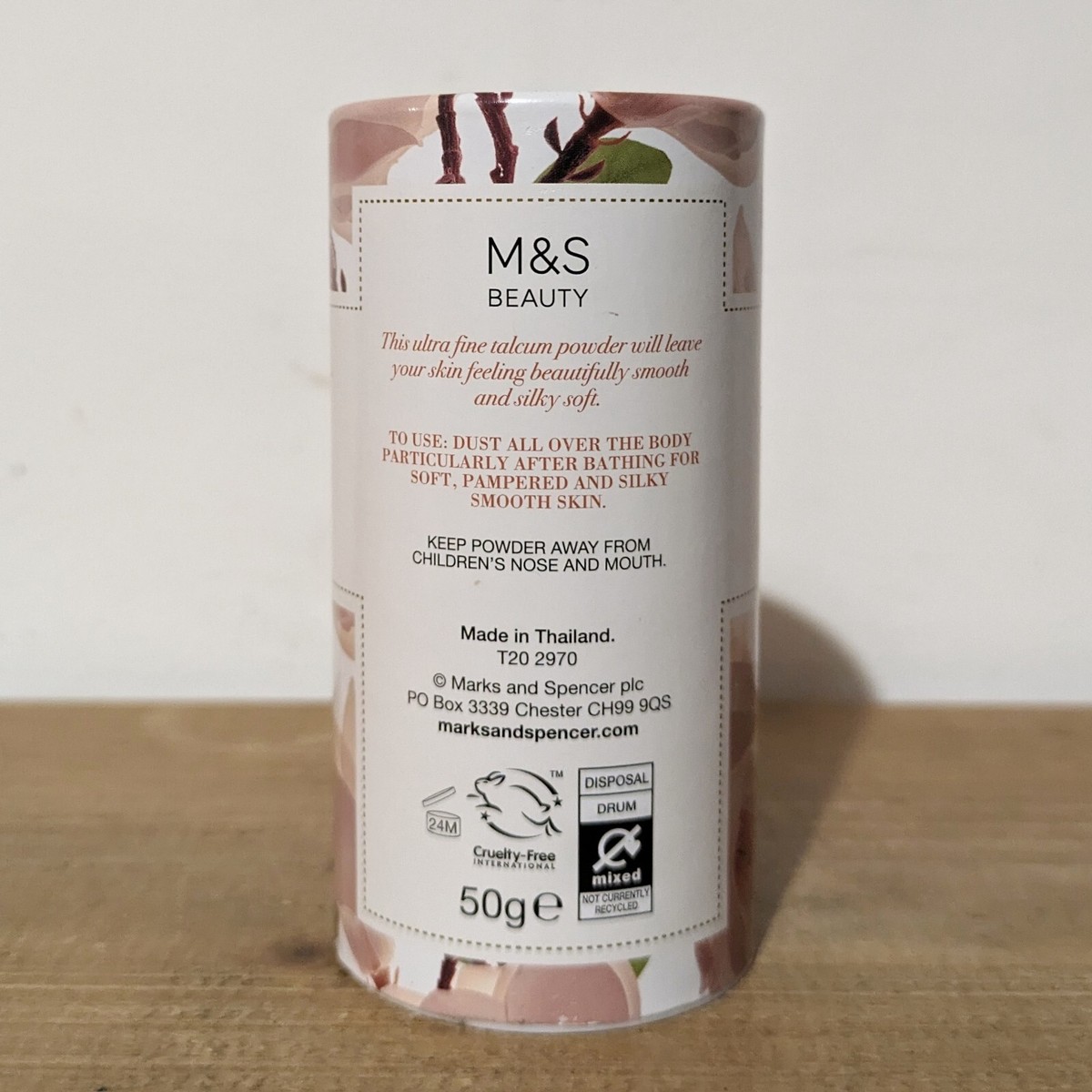 M&S Magnolia Floral Collection Talc Talcum Powder 50g Marks