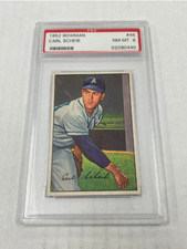 1952 Bowman Baseball Carl Scheib #46 PSA 8 NM-MT