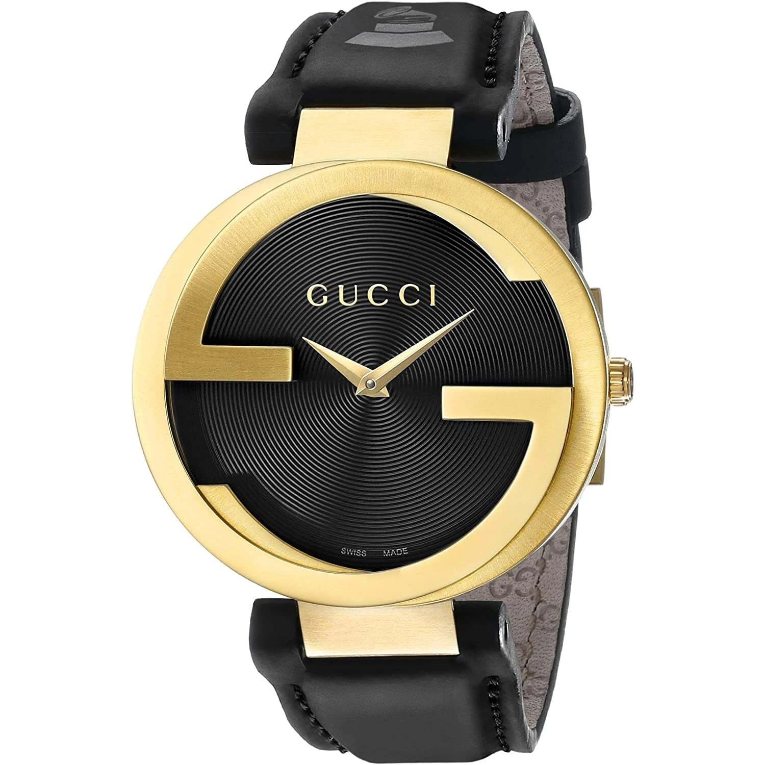 Montre Gucci YA133312 Imblocking G Grammy Special 37 mm cuir unisexe noir