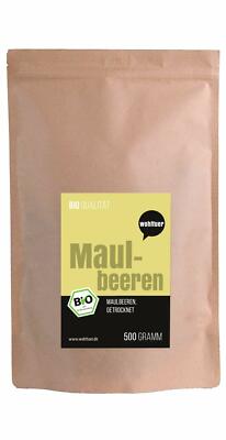 Wohltuer Bio Maulbeeren getrocknet 500g I Trockenfrüchte Beeren Fruits