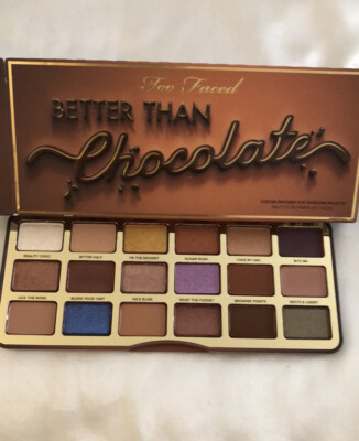Too Faced Better Than Chocolate Cocoa Infused 18 Pan Eyeshadow Palette 19.8g NIB