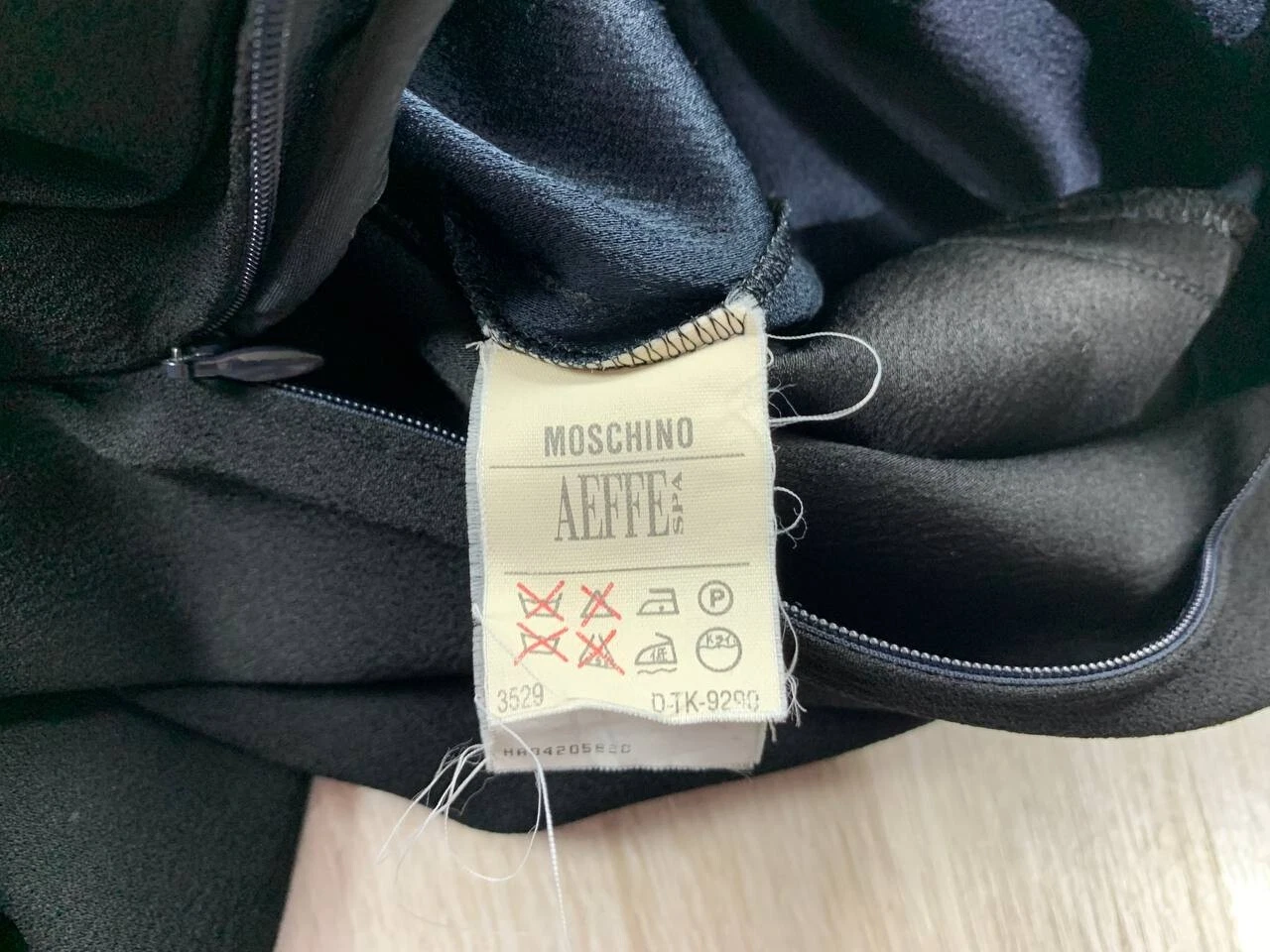 Abito donna Moschino economico chic taglia 44 colore nero blu