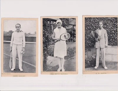 Circa 1920-1930. Tennis. 4 documents. Trim. Photo. Wimbledon. Lawn Tennis. 2 CP+ - Photo 1/4