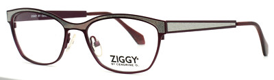 ZIGGY by CENDRINE O. 1511 C3 Purple Silver Womens Rectangle Eyeglasses 53-17-145