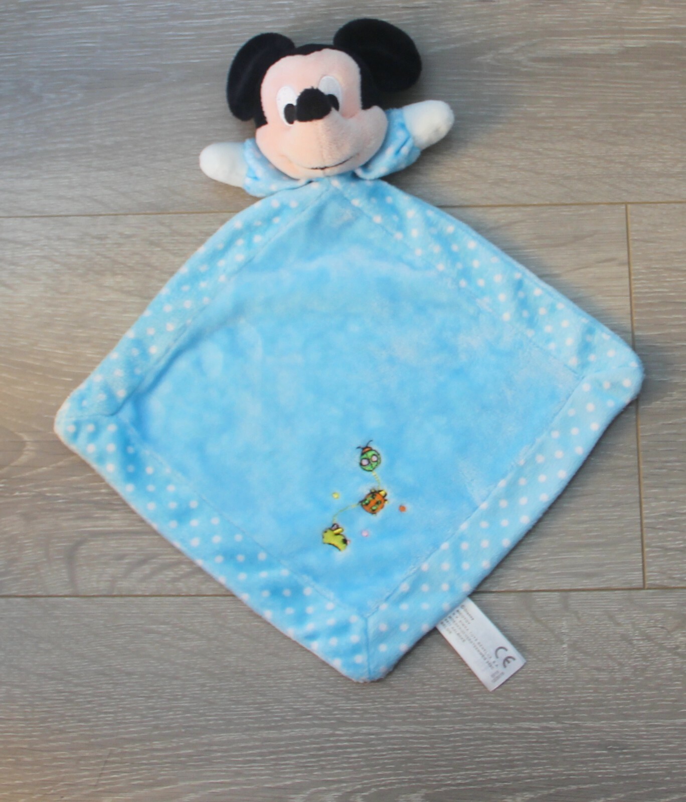 doudou plat mickey bleu