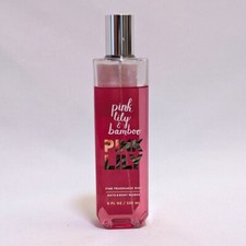 RARE Bath  Body Works Pink Lily and Bamboo Fragrance Mist Spray Full Size 8 oz