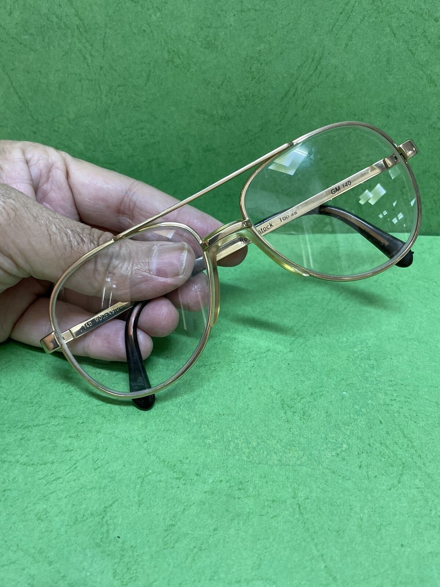 Authentic Vintage 90s Rodenstock eyeglasses sunglasses Gold Plated