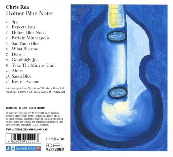 CHRIS REA - HOFNER BLUE NOTES CD NEUF - Photo 1/1