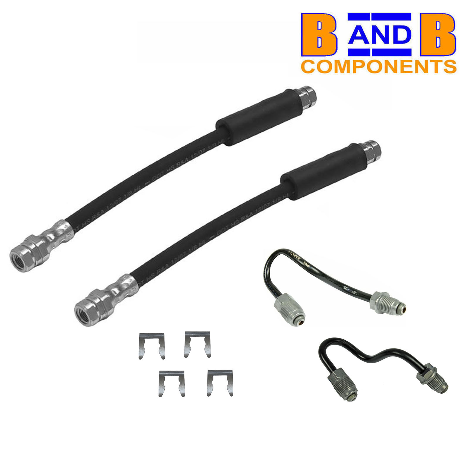BRAKE HOSES PIPES & CLIPS REAR  VW GOLF MK5 MK6 AUDI A3 TT TOURAN A1291